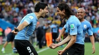 Kombinasi Maut Suarez - Cavani Bawa Uruguay Ungguli Portugal di Babak Pertama