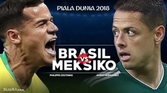 Prediksi Brasil vs Meksiko di Babak 16 Besar Piala Dunia 2018