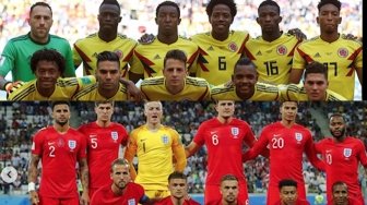 Fakta Kilat 16 Besar Piala Dunia 2018: Kolombia Vs Inggris