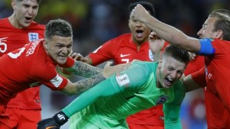 Menang Adu Penalti, Inggris Melaju ke Perempat Final Piala Dunia