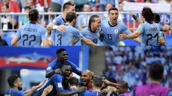 Fakta Kilat 8 Besar Piala Dunia 2018: Uruguay Vs Perancis