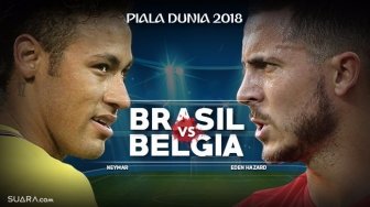 Prediksi Brasil vs Belgia di Perempat Final Piala Dunia 2018