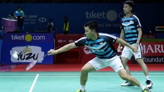 Perempat Final Indonesia Open 2018: Kevin / Marcus 'Kecam' Wasit