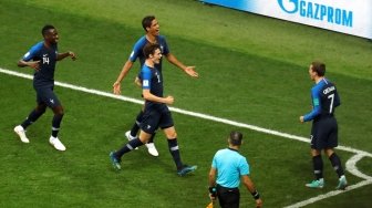 Penalti Griezmann Bawa Prancis Unggul atas Kroasia di Babak I