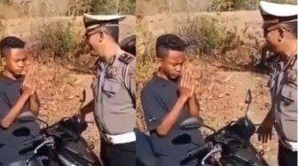 Kelakuan ABG : Berdoa Saat Ditilang Polisi