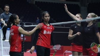 Tumbang di Babak Pertama Singapore Open 2018, Della / Rizki Disorot Pelatih