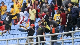 Polisi Periksa 16 Terduga Pelaku Perusak Kursi Stadion Jakabaring