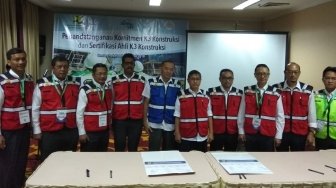 Wujudkan Zero Accident Kementerian PUPR Sertifikasi Ahli K3