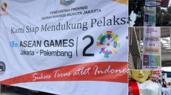 Salah Tulis Spanduk Asian Games, Sandiaga : Bukan Salah Pak Anies