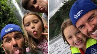 Cium Bibir Anak, David Beckham Dikritik Netizen Inggris