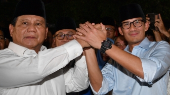 Prabowo-Sandi Masuk Kabinet, Bukti Tidak Ada Beda Prinsip di Politik RI