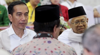 Kedatangan Jokowi ke KPU untuk melakukan pendaftaran Pilpres 2019.[Suara.com/Oke Dwi Atmaja]