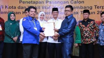 Sah! Harnojoyo Ditetapkan Sebagai Wali Kota Palembang Terpilih