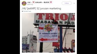 Viral! Plesetan Spanduk Asian Games Ini Bikin Ngakak