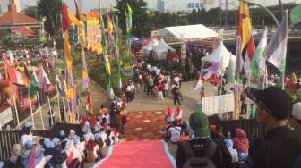 LIVE: Detik-detik Penyerahan Obor Asian Games di RTH Kalijodo