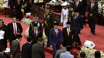 P‎idato Kenegaraan Presiden Republik Indonesia dalam rangka Hari Ulang Tahun ke-73 Proklamasi Kemerdekaan Republik Indonesia Tahun 2018 . [Suara.com/Muhaimin A Untung] 
