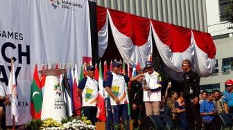 Anies Baswedan Lepas Api Obor Asian Games 2018