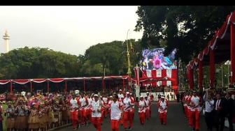 Jokowi Bawa Obor Asian Games 2018, Api Sempat Mati