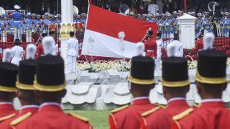 Susunan Lengkap Upacara Penurunan Bendera Merah Putih di Istana Merdeka Sore Ini