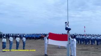 Siswa SMP Selamatkan Muka Indonesia saat Upacara HUT RI di Perbatasan Timor Leste