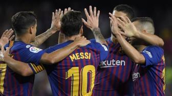 Lionel Messi Bawa Barcelona Catat 6000 Gol La Liga