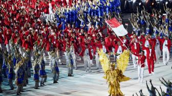 Ratusan Kendaraan Polantas Kawal Rombongan Atlet Asian Games