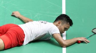 Cedera Paksa Ginting Menyerah, Indonesia Tertinggal 0-1