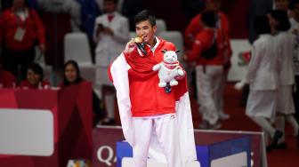 Karateka Rifki Ardiansyah Sumbang Emas untuk Indonesia