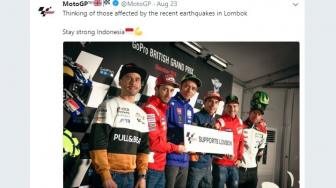 Di Luar Urusan Berlaga, Rider MotoGP Kompak Soal Gempa Lombok