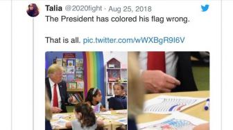 Salah Warnai Bendera AS, Donald Trump Dihujat Netizen