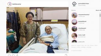 Dijenguk Megawati di RSPAD, BJ Habibie Makin Sehat