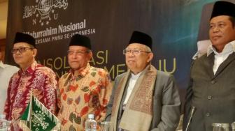 Hadiri Acara NU, Ma'ruf Amin Bantah Bahas Pemenangan Pilpres