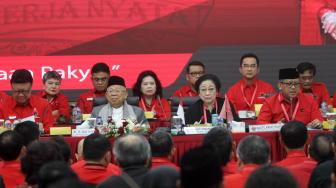 Rapat Koordinasi Nasional (Rakornas) ini membahas persiapan pemenangan pemilihan legislatif dan pemilihan Presiden dan Wakil Presiden (Pilpres) 2019.[Suara.com/Oke Dwi Atmaja]