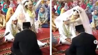 Selebrasi  Heboh  Pengantin Perempuan Setelah Ijab Kabul