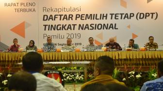 KPU Gelar Rapat Pleno Rekapitulasi DPT Nasional Pemilu 2019