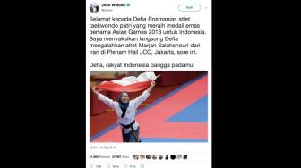 Tweet #AsianGames2018 Tembus 12 Juta