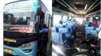 Unik atau Kocak : Bus Angkut Motor Layaknya Penumpang