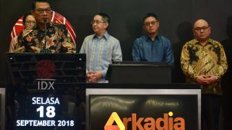 Moeldoko Bicara Kondisi Ekonomi di Listing Arkadia Digital Media