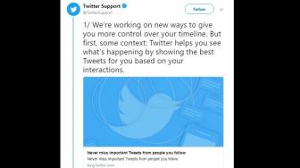 Twitter Akan Kembalikan Timeline Secara Kronologis