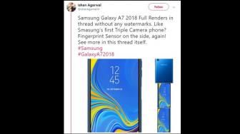 Galaxy A7 2018 Jadi Ponsel Samsung Pertama dengan 3 Kamera