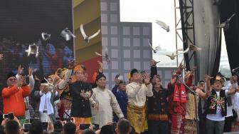 Capres - Cawapres Deklarasi Kampanye Damai Pemilu 2019