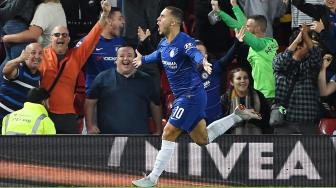 Gol Cantik Hazard Singkirkan Liverpool dari Piala Liga