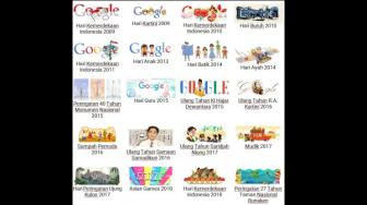 Daftar 20 Google Doodle Paling Menarik di Indonesia