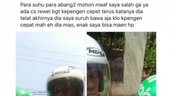 Dapat Emak Bawel, Ojol Ini Suruh Penumpang Bawa Motor Sendiri