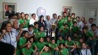 Usai Main di Piala Asia, Timnas Indonesia U-16 Sambangi Kemenpora