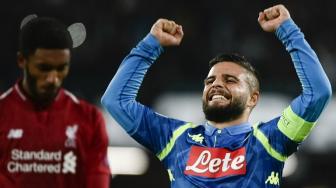 Gol Telat Insigne Bawa Napoli Menang Dramatis atas Liverpool