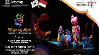 Keren Banget, Wayang Ajen akan Tampil di Korea Selatan