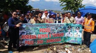 Wali Kota Tangsel Serahkan Bantuan Rp 780 juta untuk Palu