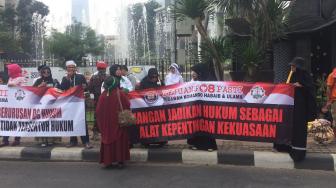 Demo Pendukung Amien Rais Picu Kemacetan Panjang di Sudirman