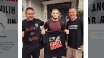 Khabib Nurmagomedov Bawa Kaos #2019GantiPresident? Ini Faktanya